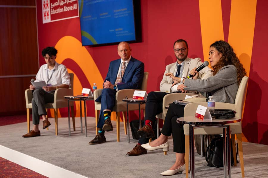 AQB Student Alaa Abhari Moderates Key Session at WISE 12